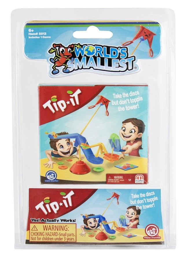 World's Smallest Tip It Game | Mini Game | Game for Families, Games Nights | Enjoyed by Kids, Teens and Adults - Image 1